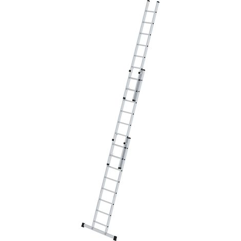 Günzburger Steigtechnik Echelle coulissante à échelons en 3 parties avec traverse standard 3 x 8 échelons - 020318 (1/4)