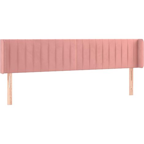 Maison Exclusive - Cabecero de terciopelo rosa 203x16x78/88 cm (1/5)