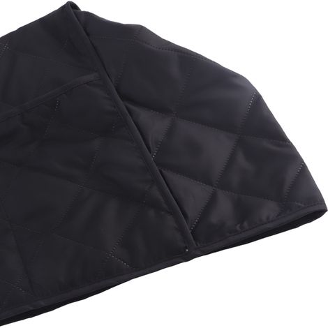 Schutzhülle für Kaffeemaschine, weiche Baumwolle, 32 x 31 x 36 cm, Schwarz, 1 Stück – staubdicht und waschbar (1/5)