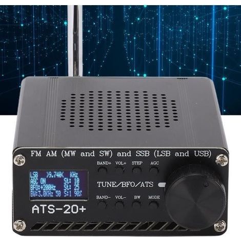 Ricevitore radio ATS20+ - FM AM MW SW SSB - Batteria al litio da 1500 mAh - Compatto e portatile (1/4)