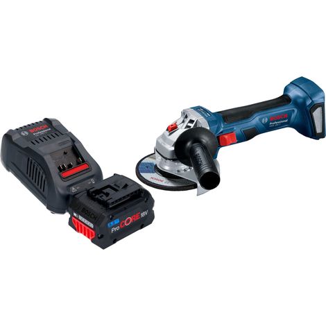 Bosch GWS 18V-7 Smerigliatrice angolare professionale a batteria 18 V 115 mm senza spazzole + 1x batteria ProCORE 5,5 Ah + caricabatterie