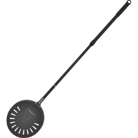 Pelle à tourner la pizza, 22,9 cm avec manche rond de 96,5 cm de longueur, pelle à pizza en aluminium anodisé, 119,4 cm au total (1/5)