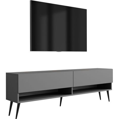 Meuble vasque, Blanc, 80 × 77 × 46 cm, poignée dorée, pieds noirs, sans plan de travail (1/5)