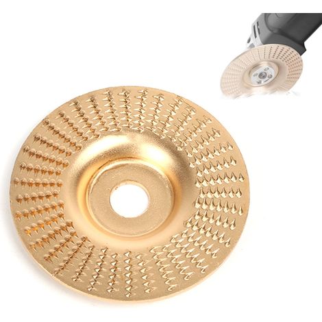 Disques de sculpture sur bois pour meuleuse d'angle pour fixation de 10,2 cm , meuleuse à souche, pour le travail du bois, disque de sculpture pour la coupe du bois,1pc (1/5)