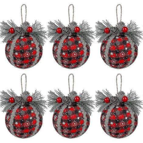 Couronne de Noël mignonne à carreaux avec nœud papillon, décoration de porte à faire soi-même (noir et blanc) (1 pièce) (1/5)