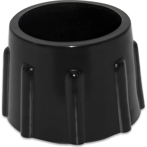 Juego de 4 tapas protectoras antideslizantes de caucho sintético para suelos de muebles redondos, 35 mm de diámetro, 3,5 cm, color negro. (1/5)