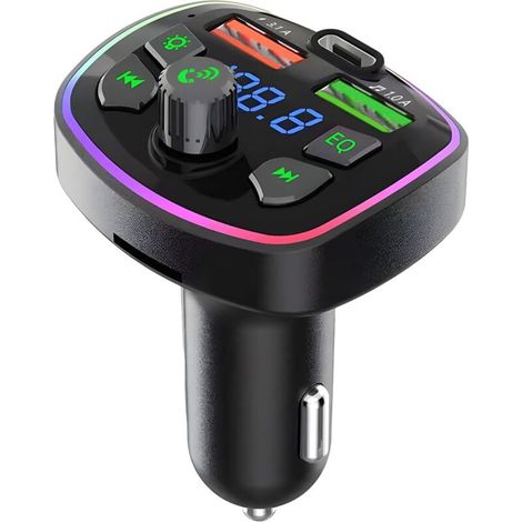 Trasmettitore FM per auto, trasmettitore FM wireless, lettore MP3 - adattatore USB per auto con ricarica PD, ricevitore audio per familiari e amici (1/4)