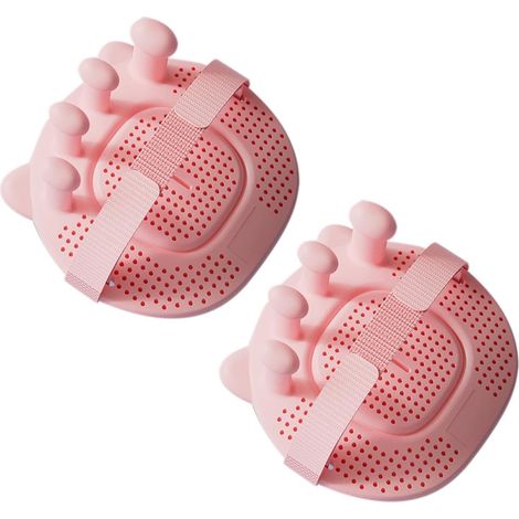 Paire d'entraîneurs de voûte plantaire en silicone souple rose, pour faire de l'exercice et améliorer l'alignement du ballon de pied, des orteils et des genoux, confortables et lavables (1/5)