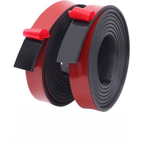 2 pièces - bande de caoutchouc - protecteurs - bande de caoutchouc autocollante - joint de bande de caoutchouc - tampon en néoprène - épaisseur 3 mm - largeur 4 mm - longueur 1 m - pour travaux manuel (1/5)