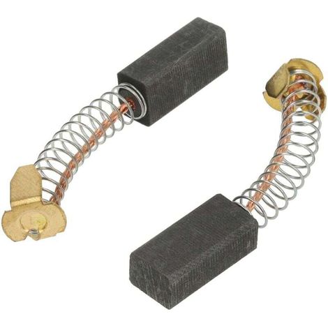 Lot de 2 balais en charbon 6mm x 8mm x 18mm – Compatible outils électriques Hitachi, Makita, Milwaukee, Panasonic, Ryobi, Stihl – Graphite (1/5)