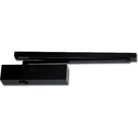 Cerradura de puerta Gr 400 Brazo Antivandalismo NegroRAL 9005 - Groom