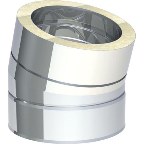 Coude inox 15° tuyau d'échappement Ø 180 mm