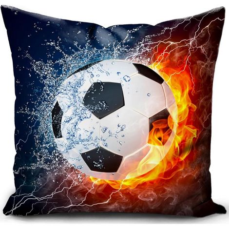 Housse Coussin 40x40 Foot Cadeau Coach Football Accessoire Enfant Cadeau Garcon 10 Ans Deco Chambre entraineur Decoration (1/5)