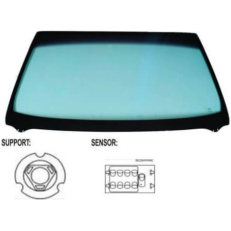 Pare-brise avant teinté vert bande verte pour capteur BMW Serie 3 E90/E91 2005-2011