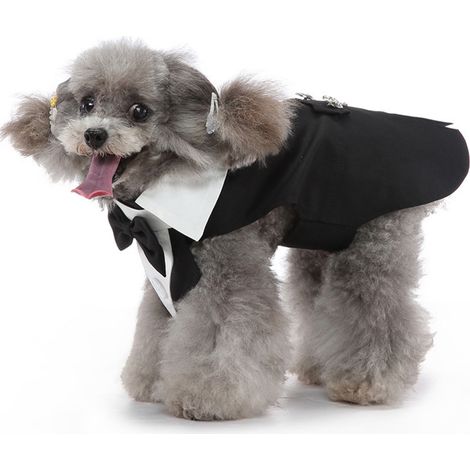 Costume Chien - Costume Smoking Pour Chien - Adapté Aux Célébrations Et Occasions Spéciales - Taille Unique (1/5)