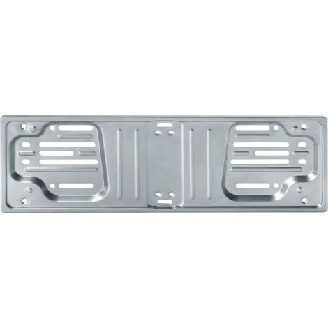 Porta targa anteriore in acciaio - Grigio