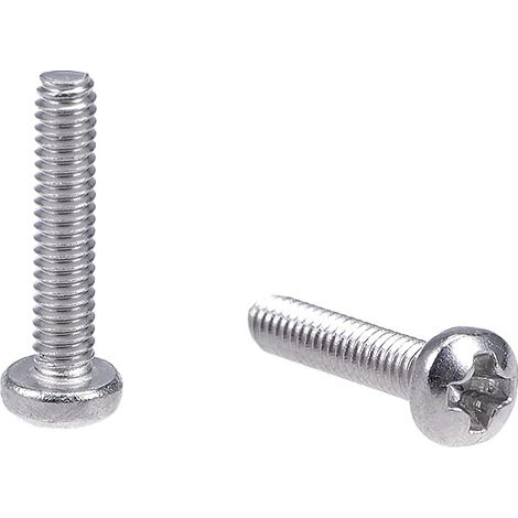 M2x10mm Vis à métal Cylindre Cruciforme Tête Vis Boulons 30Pcs (1/5)