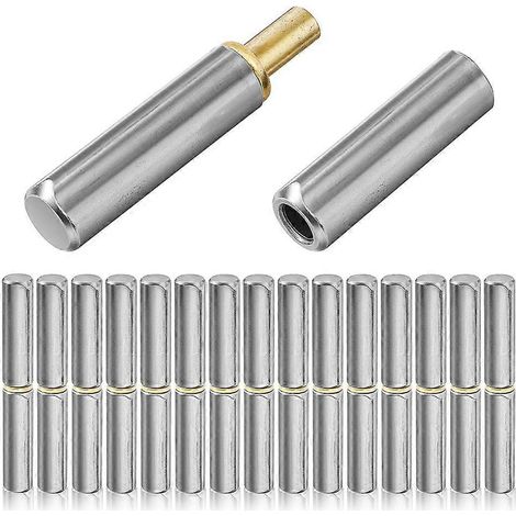 Charnières en C soudées en 15 pièces, ferrures de porte détachables robustes en acier au carbone, compatibles avec les portes battantes de type C des remorques. (1/5)