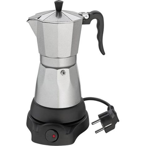 Cafetière électrique Cilio Classico, diamètre 11,5 x 25 cm, 6 tasses, argent (1/3)