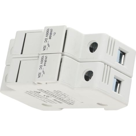 15 Fusible fotovoltaico con protección contra cortocircuitos y circuitos abiertos 2 polos 32 Portafusibles fotovoltaico para 1000 V CC (1/5)