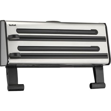 Tefal K1887904 Wandrollenhalter Edelstahl 3 Rollen