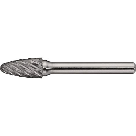TECWERK Frässtift RBF Special Steel D.6mm Kopf-L.18mm Schaft-D.6mm HM Verz.Kreuz TECWERK