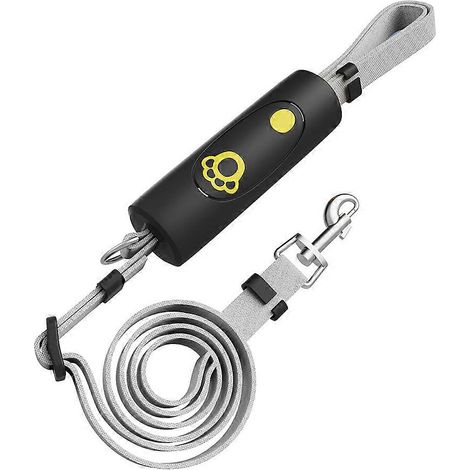 Laisse pour chien, éclairage puissant, fils réfléchissants, longueur ajustable (1/4)