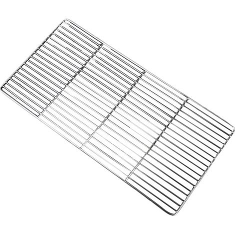 Grille Rechange Inox – 50,8x30,5cm – Maille Soudée – Pieds V – Stabilité – Chaleur Uniforme – BBQ (1/5)