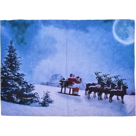 Tapis Décoratif Bohème pour Arbre de Noël et Nouvel An - 230x180cm - Décoration Salon Chambre