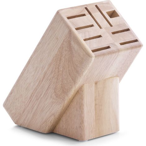 Support à couteaux en bois, bloc à couteaux - 25x22x13cm, ZELLER
