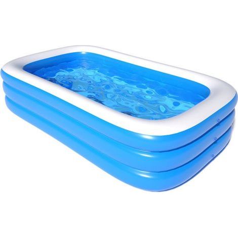 Piscine familiale gonflable d'extérieur 208 x 130 x 50 cmSa haute qualité en fait le choix idéal pour les familles. (1/5)