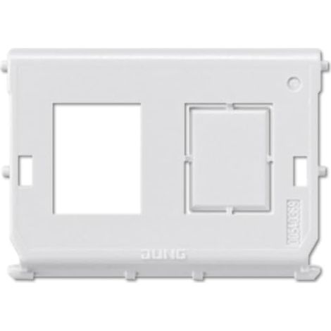 Jung Inserto de montaje 2 veces, módulo universal, RJ 45 System 54-2 WE
