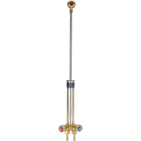 [JAMAIS UTILISÉ]Chalumeau de découpe oxyacétylénique 50 cm, anti-retour de flamme, pour tuyau de gaz en acier inoxydable BSP3/8. Chalumeau de découpe manuel. (1/5)
