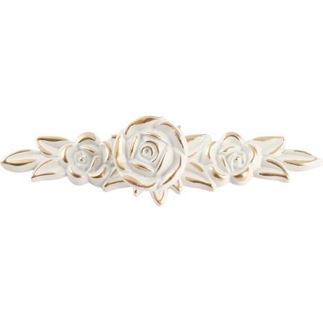 Euro Rose Möbelgriff, Vintage-Stil, exquisite 3D-Zinklegierung, blütenförmige Griffe für Küchen-, Schlafzimmer- und Badezimmerschubladen (1/4)