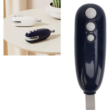 [Selladora de bolsas] + [Selladora mágica] + [Compact Pro] + [Modo magnético dual] – Sella y abre mediante USB – ABS azul – 122 mm – Set de almacenamiento para el hogar (1/5)