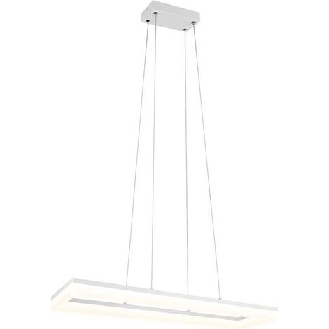 LED Pendellampe Pendelleuchte Hängelampe Esszimmer weiß SMD 27W B 70 cm