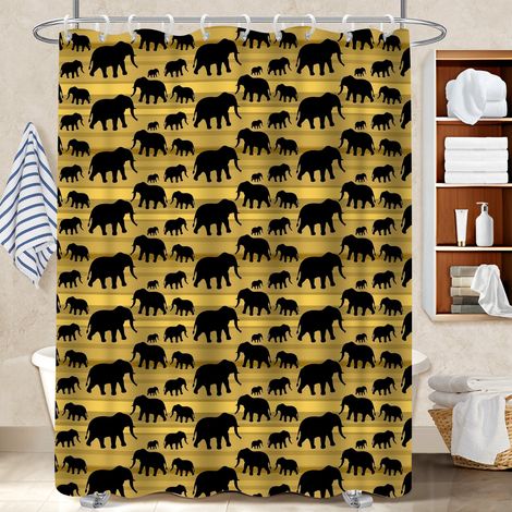Voile de douche fluide en polyester 180x180 cocooning housse de baignoire pour hôtel / airbnb (1/5)