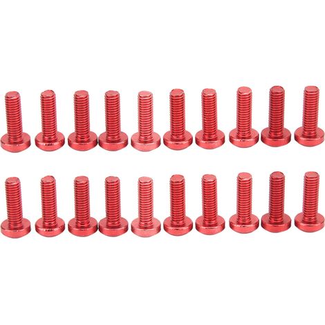 Kit de boulons, écrous et joints de pare-brise M5 pour moto Suzuki, en alliage d'aluminium et caoutchouc, rouge. (1/5)