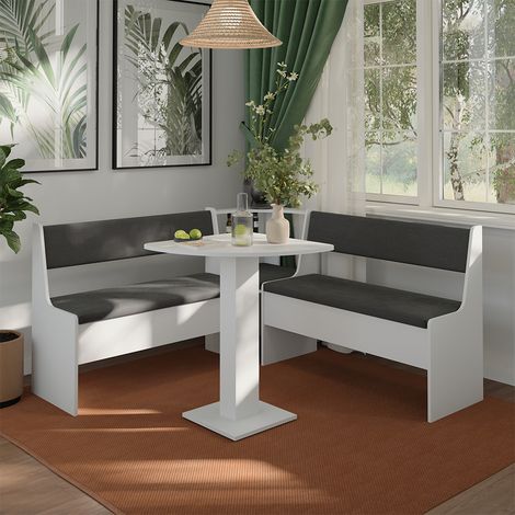Gruppo panca ad angolo Roman, Bianco, 60 x 60 cm, Vicco (1/5)
