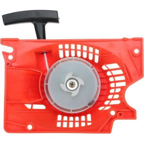 Démarreur - Pour Tronçonneuse - Compatible Modèles 5200 et 5800 - Plastique Rouge - 1 Pièce (1/4)