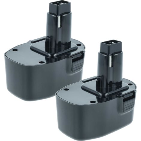 vhbw 2x Batterie remplacement pour Black & Decker A9262 England SL1 3YD  pour A9276, A9267, A9527, A9262 pour outil électrique (2000 mAh, NiMH, 14,4 V) (1/5)