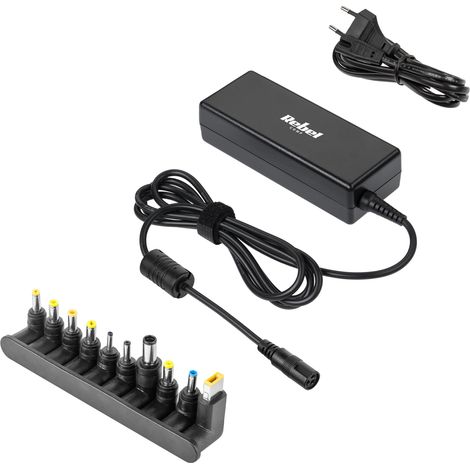 Cargador universal para portátiles Rebel de 90 W, adaptador de corriente para Dell, Asus, HP y Lenovo. (1/3)
