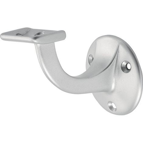 Supporto per corrimano 3502 alluminio argento anodizzato D. piastra a parete 56mm superficie piana