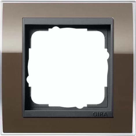 Gira Abdeckrahmen 1fach klar braun 0211768 (1/2)