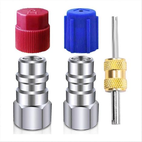 Kit de conversion R12 vers R134a, kit d'adaptateur de raccordement pour climatisation automobile, raccord femelle 1/4 pouce, pour réfrigération de climatisation automobile