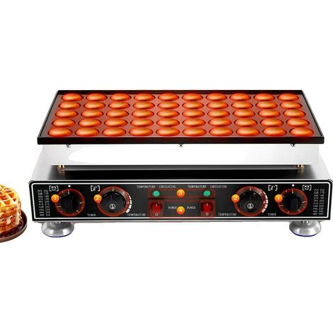 Machine à Muffins, Capacité de 50 Muffins, Puissance de 1800W, Tension de 220V, Plage de Température de 50-300℃, Revêtement Antiadhésif (1/5)