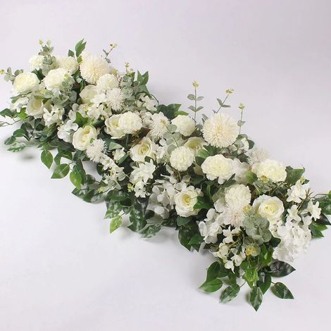 Arche de mariage fleurs 50cm rangée de fleurs de mariage pivoines artificielles Rose fleur artificielle décoration bricolage fête de mariage (1/3)