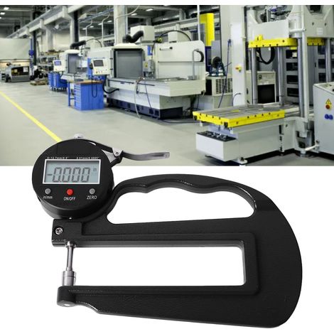 Digitales Display, prozentuales Dickenmessgerät mit großer Messöffnung und einer Auflösung von 0,0005 Zoll/0,01 Millimeter. (1/5)