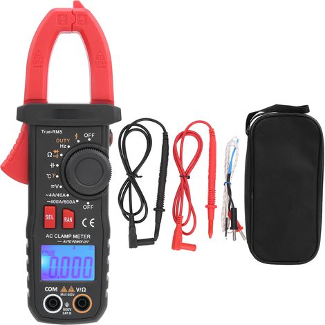 ETCR6420 Pince multimètre numérique 600V AC DC automatique TrueRMS, testeur de tension sans contact, mesure précise (1/5)