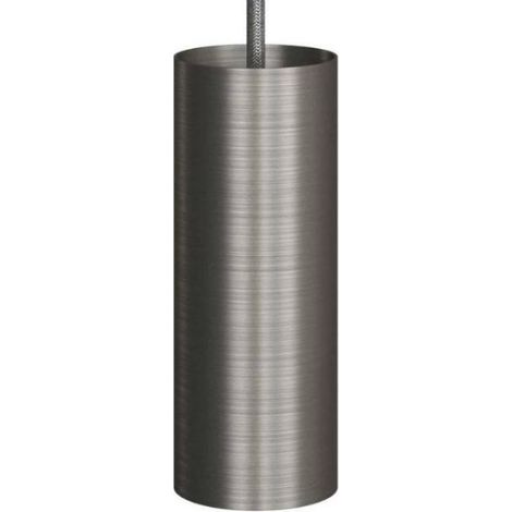 Tubo in metallo per faretto creative-cables e14 titanio satinato-kspotme14tis (1/5)